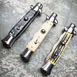 8,75 Zoll italienisches Stiletto Switch Kris Blade Fickmesser – Bild 8