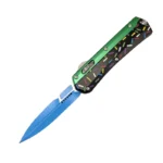 Donut Fighter Switchblade OTF-Messer – Grün & Schwarz