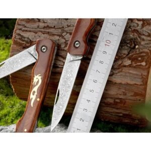 Outdoor EDC Klappmesser - Wood Set